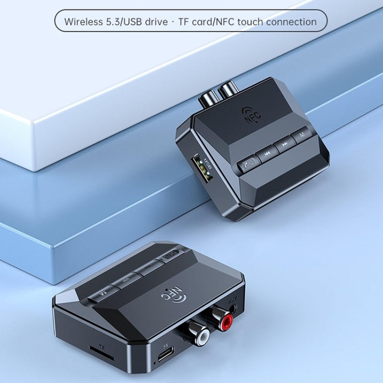 Bluetooth 5.3 Receiver NFC Function Stereo Amplifier To Wireless Adapter - Audio Receiver Transmitter by buy2fix | Online Shopping UK | buy2fix