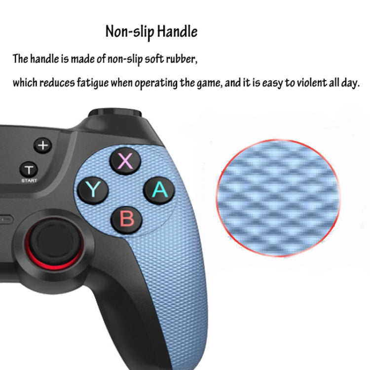 For Switch Pro / PC / Android Wireless Bluetooth Game Controller With Wake-Up Vibration(Blue) - Gamepads by buy2fix | Online Shopping UK | buy2fix