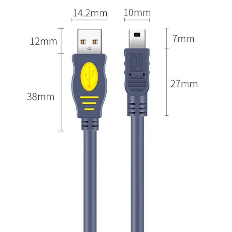 JINGHUA USB2.0 To T-Port Connection Cable MINI5Pin Data Hard Disk Cable, Length: 1.5m - USB Cable by JINGHUA | Online Shopping UK | buy2fix