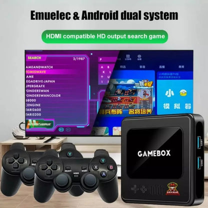 G10 GAMEBOX TV Box Dual System Wireless Android 3D Home 4K HD Game Console Support PS1 / PSP, Style: 128G 40,000+ Games (White) - Pocket Console by buy2fix | Online Shopping UK | buy2fix