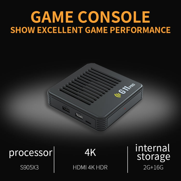 G11 PRO Game Machine TV Box Dual System HDMI HD 4K Retro Arcade, Style: 256G 60,000+ Games - Pocket Console by buy2fix | Online Shopping UK | buy2fix