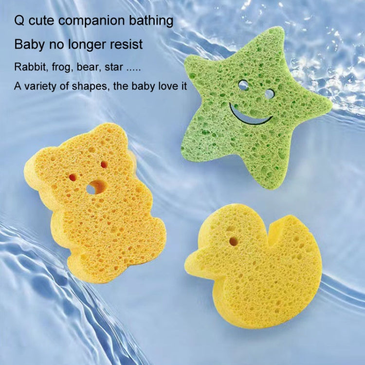 Baby Bathing Wood Pulp Sponge Cute Cartoon Soft Bath Sponge Bath Scrubber, Model: Bunny - Bath Brushes & Sponges by buy2fix | Online Shopping UK | buy2fix