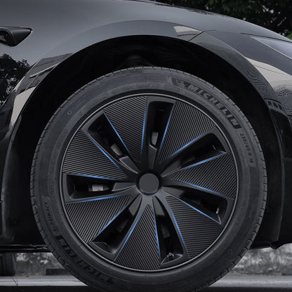 28pcs /Set For Tesla Model 3 Tire Sticker Modification Protective Film, Style: Carbon Fiber - Decorative Sticker by buy2fix | Online Shopping UK | buy2fix