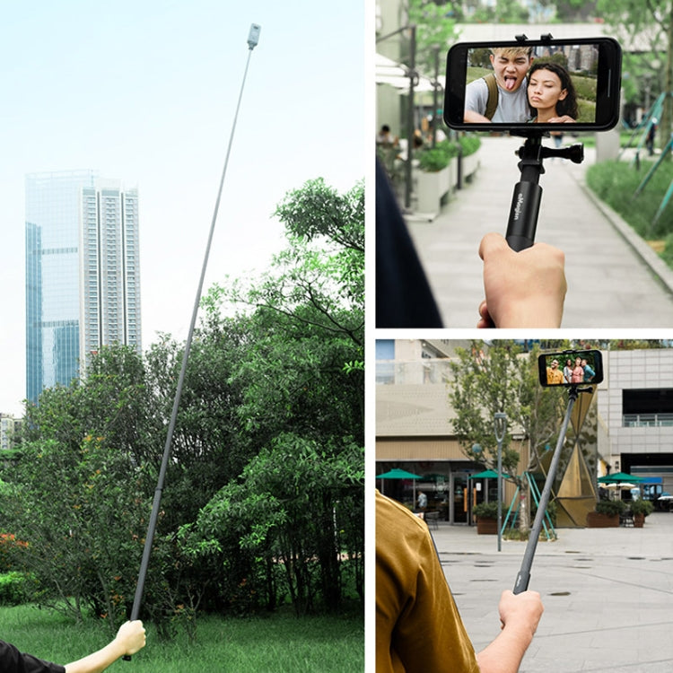 aMagisn 120cm Invisible Straight Pull Selfie Stick Sports Camera Accessories, Specification: Rod+1/4 Turn 3 Jaw+Screw - Extendable Pole by aMagisn | Online Shopping UK | buy2fix