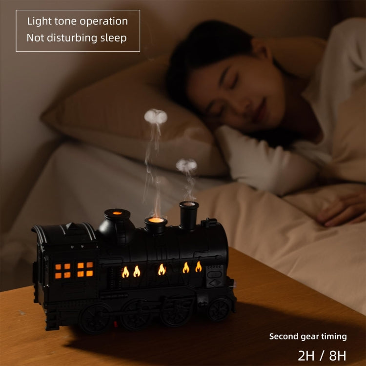 300ml Small Train Essential Oil Diffuser Humidifier With Remote Control EU Plug - Air Purifiers & Accessories by buy2fix | Online Shopping UK | buy2fix