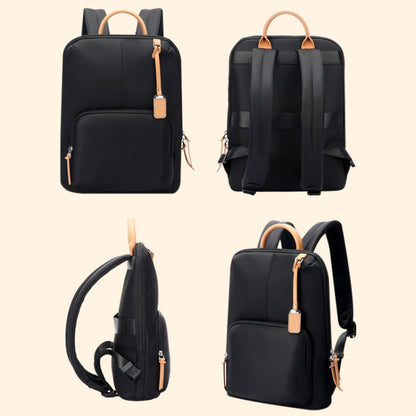 Bopai 62-126521 14-inch Laptop Thin and Light Business Waterproof Backpack(Black) - Backpack by Bopai | Online Shopping UK | buy2fix