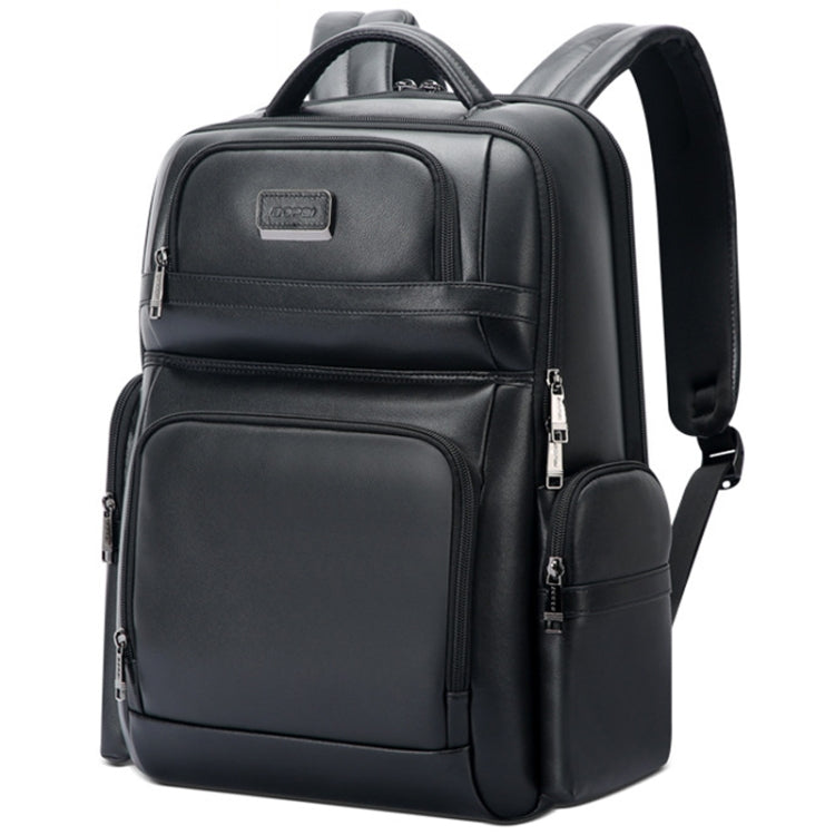 Bopai 61-123291 Large-capacity First-layer Cowhide Laptop Backpack with USB+Type-C Port, Color: Falling Pattern - Backpack by Bopai | Online Shopping UK | buy2fix