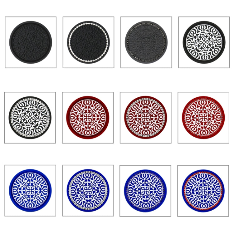 Totem Stripe Car Coaster Storage Non-Slip Insulating Mat, Color: Black No Diamond - Car Drink Holders by buy2fix | Online Shopping UK | buy2fix