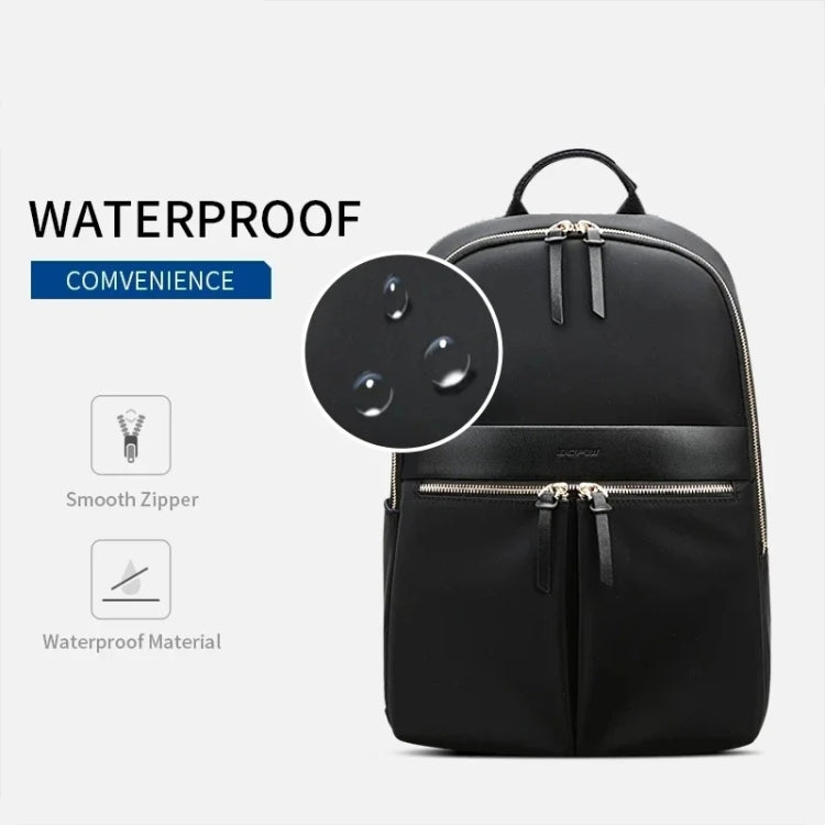 Bopai 14-inch Laptop Casual Lightweight Waterproof Backpack(Black) - Backpack by Bopai | Online Shopping UK | buy2fix