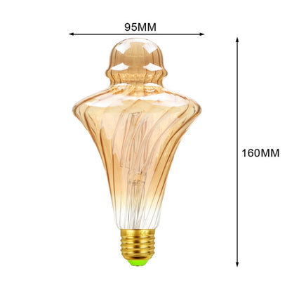 E27 Screw Port LED Vintage Light Shaped Decorative Illumination Bulb, Style: Straw Hat Gold(220V 4W 2700K) - LED Blubs & Tubes by buy2fix | Online Shopping UK | buy2fix
