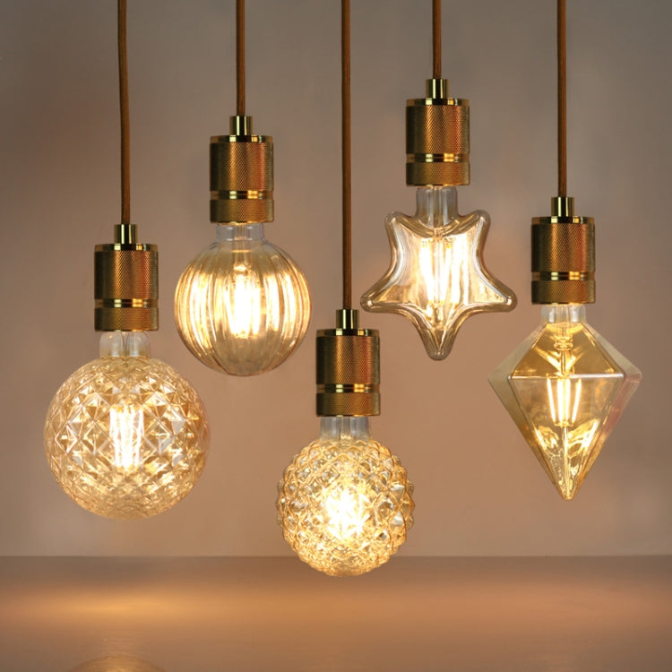 E27 Screw Port LED Vintage Light Shaped Decorative Illumination Bulb, Style: Lotus multi-Angle Gold(220V 4W 2700K) - LED Blubs & Tubes by buy2fix | Online Shopping UK | buy2fix