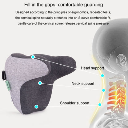 BEWALKER Car Headrest Memory Foam Neck Support Pillow Car Seat Cervical Cushion(Grey) - Seat Accessories by BEWALKER | Online Shopping UK | buy2fix