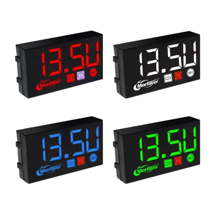 Compact LED Digital Display Time Voltmeter, Specification: 2 in 1 Water Temperature Blue - Electrical Instruments by buy2fix | Online Shopping UK | buy2fix