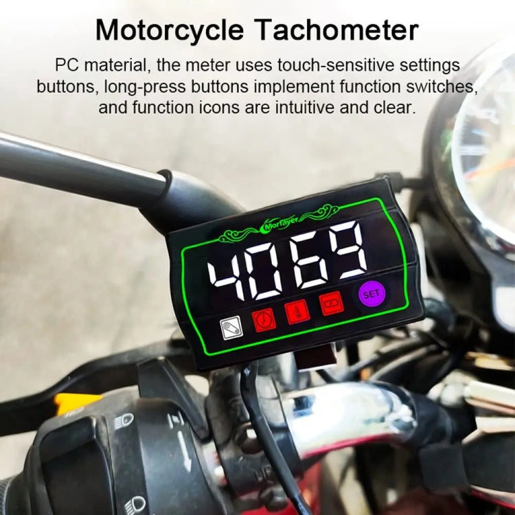 4 in 1 Water Temperature Meter Morfayer Locomotive Intelligent Multi-function Tachometer - Electrical Instruments by Morfayer | Online Shopping UK | buy2fix