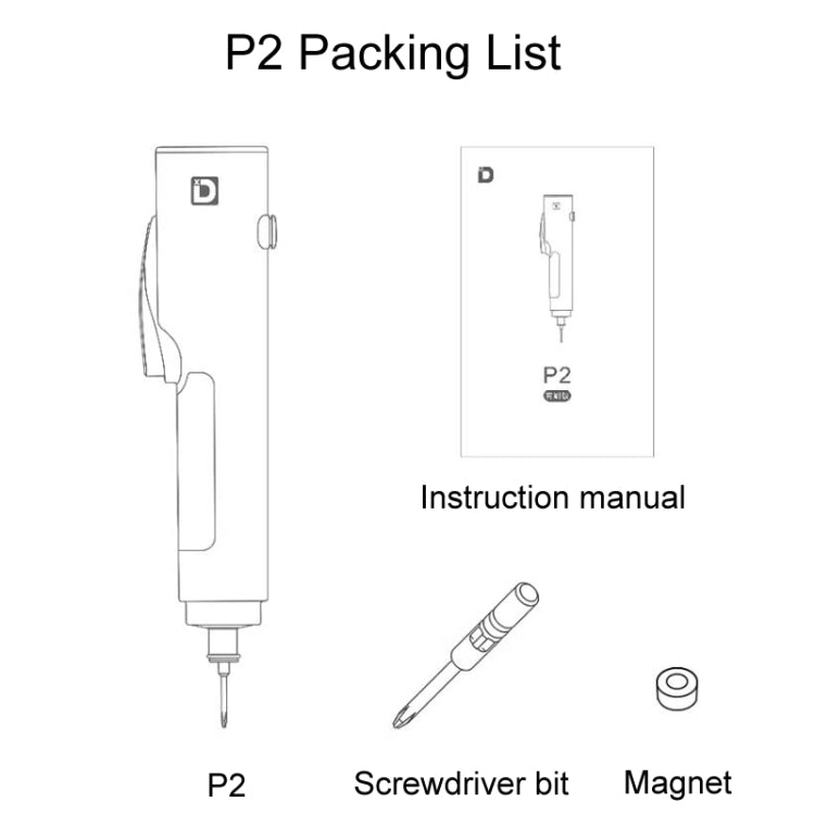 Xiaodong P2 Electrical Screwdriver Mobile Phone Repair Tool With Electronic Torque Brake, Version: Standard - Screwdriver by Xiaodong | Online Shopping UK | buy2fix