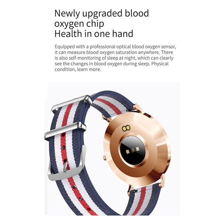 T8 1.3-inch Heart Rate/Blood Pressure/Blood Oxygen Monitoring Bluetooth Smart Watch, Color: Gold - Smart Watches by buy2fix | Online Shopping UK | buy2fix