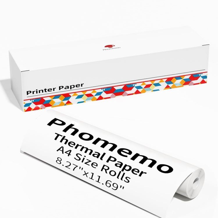 Phomemo 1 Roll A4 Thermal Paper  Use With M08F Printer Holder - Printer Accessories by Phomemo | Online Shopping UK | buy2fix