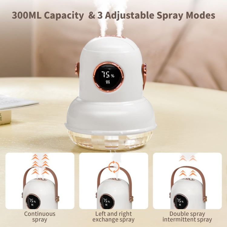 ICARER FAMILY IF-JS01 USB Charging Desktop Night Light Dual-spray Humidifier, Color: Beige (Doll) - Air Purifiers & Accessories by ICARER FAMILY | Online Shopping UK | buy2fix