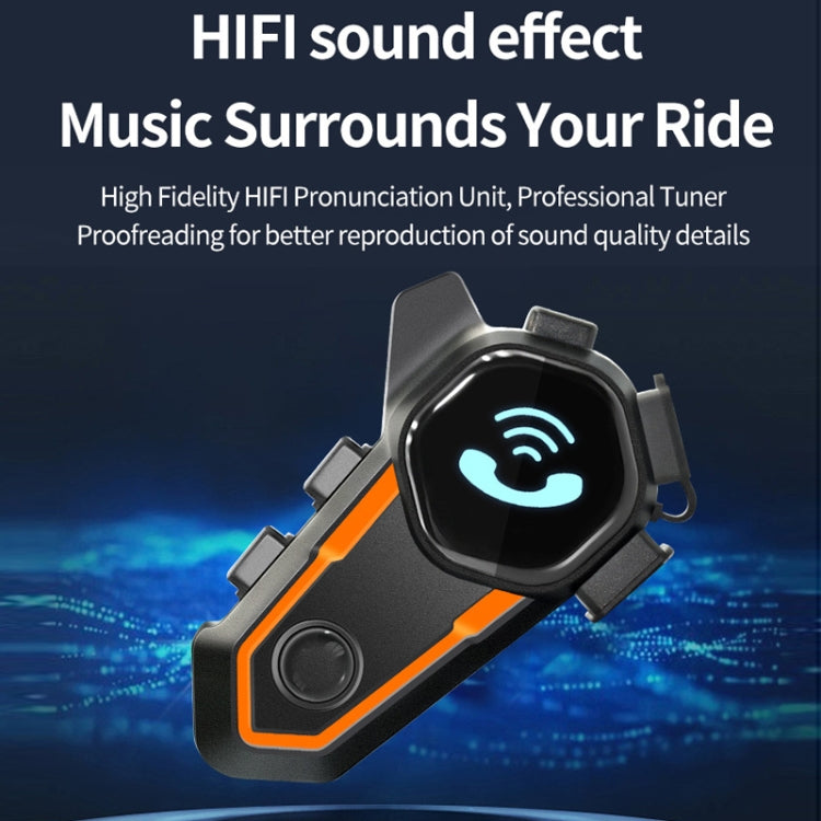 Motorcycle Noise Reduction Waterproof Helmet Cycling Bluetooth Headphones - Motorcycle Walkie Talkie by buy2fix | Online Shopping UK | buy2fix