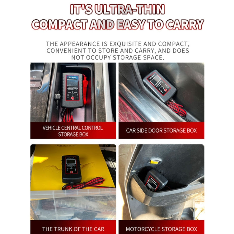 RJtianye 6V/12V ASE Adapter Cable Car Motorcycle Lawn Mower Battery Charger(US Plug) - Battery Charger by RJtianye | Online Shopping UK | buy2fix