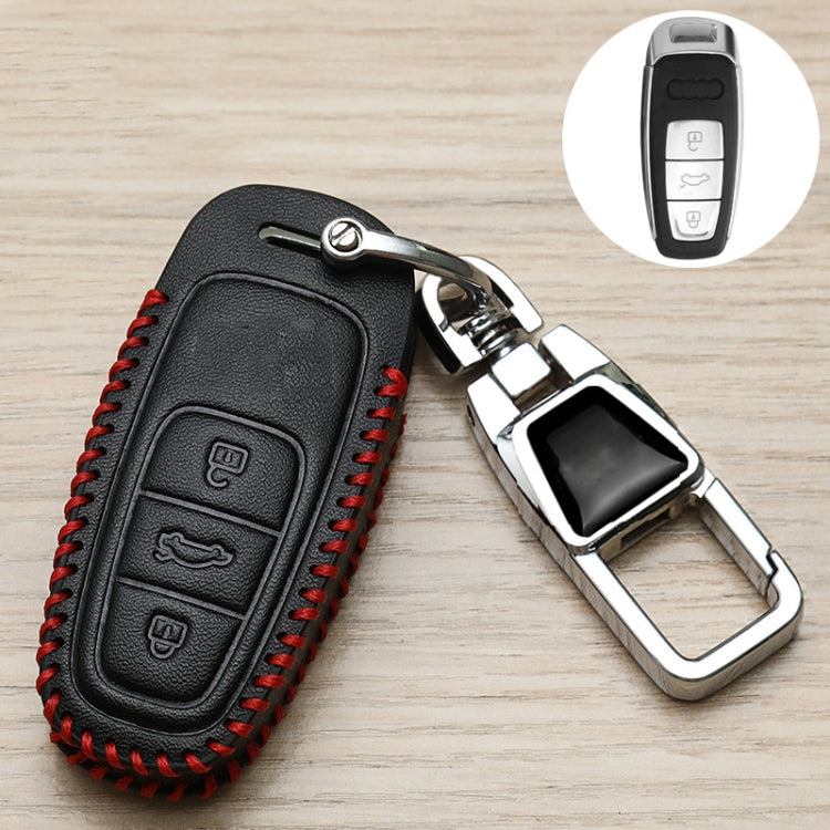 For Audi D Car Folding Key Cover Multifunctional Keychain Anti-lost Number Plate - Car Key Cases by buy2fix | Online Shopping UK | buy2fix