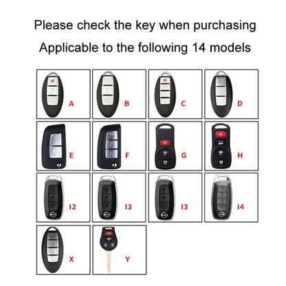 For Nissan Car Key Cover Keychain Anti-lost Number Plate, Style: E - Car Key Cases by buy2fix | Online Shopping UK | buy2fix