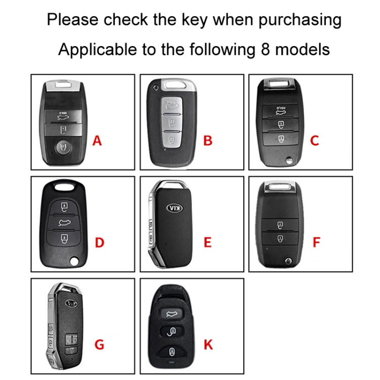 For Kia Car Key Cover Multifunctional Keychain Anti-lost Number Plate, Style: G - Car Key Cases by buy2fix | Online Shopping UK | buy2fix