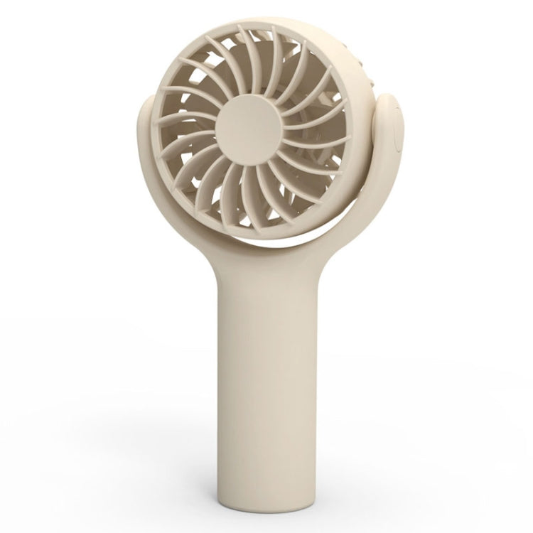 Mini Handheld Small Fan Rechargeable Mute Desktop Portable Fan(Khaki) - Electric Fans by buy2fix | Online Shopping UK | buy2fix