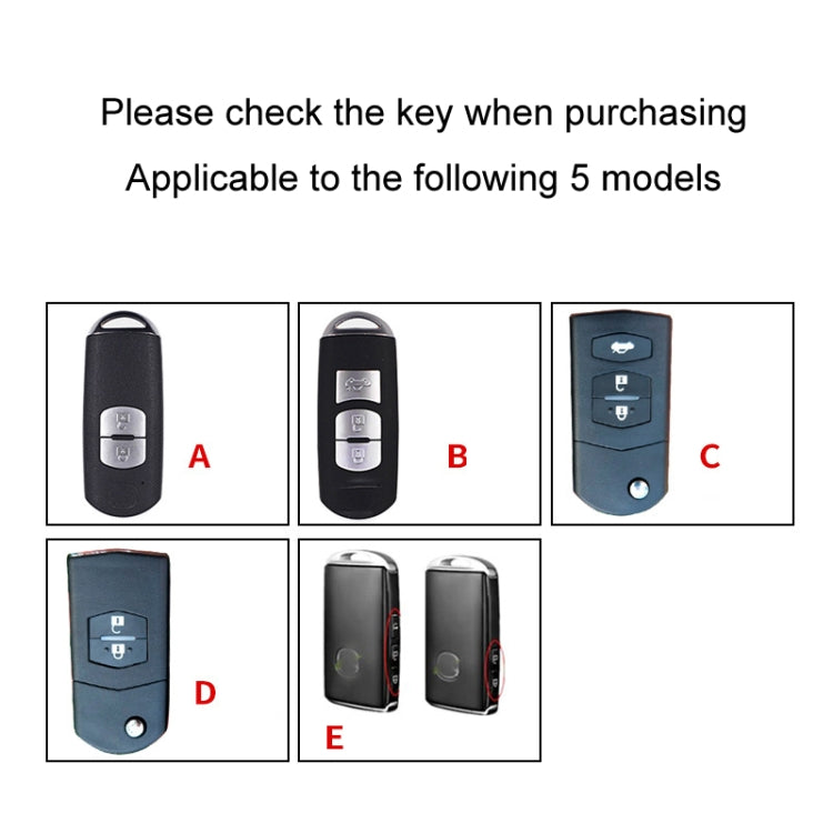 For Mazda Car Key Mover Multifunctional Keychain Anti-lost Number Plate(A) - Car Key Cases by buy2fix | Online Shopping UK | buy2fix