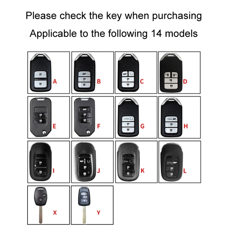 For Honda Car Key Cover Multifunctional Keychain Anti-lost Number Plate, Style: I - Car Key Cases by buy2fix | Online Shopping UK | buy2fix