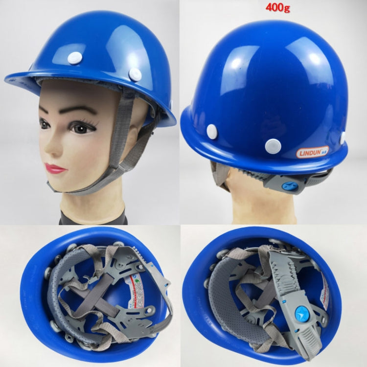 LINDUN 400g FRP Safety Helmet Site Mining Construction Helmet Protective Hat(Color Random) - Workplace Safety Supplies by LINDUN | Online Shopping UK | buy2fix