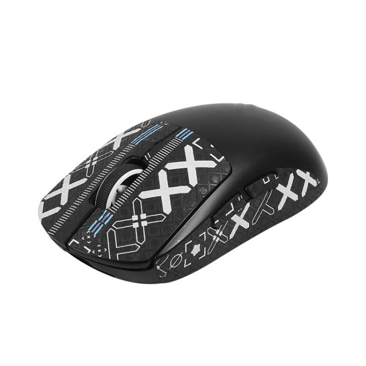For Logitech GPW 2-Generation Mouse Anti-Slip Stickers Absorb Sweat Paste, Color: Black Print Half Surround - Silicone / Sticker by buy2fix | Online Shopping UK | buy2fix