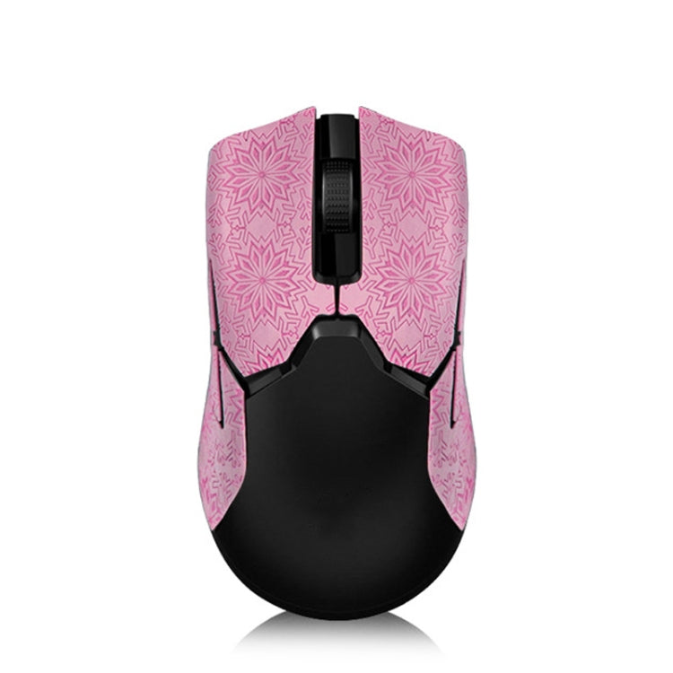 Snowflake Pattern Anti-slip Mouse Stickers For Razer Viper Ultimate Pink Half Surround - Silicone / Sticker by buy2fix | Online Shopping UK | buy2fix