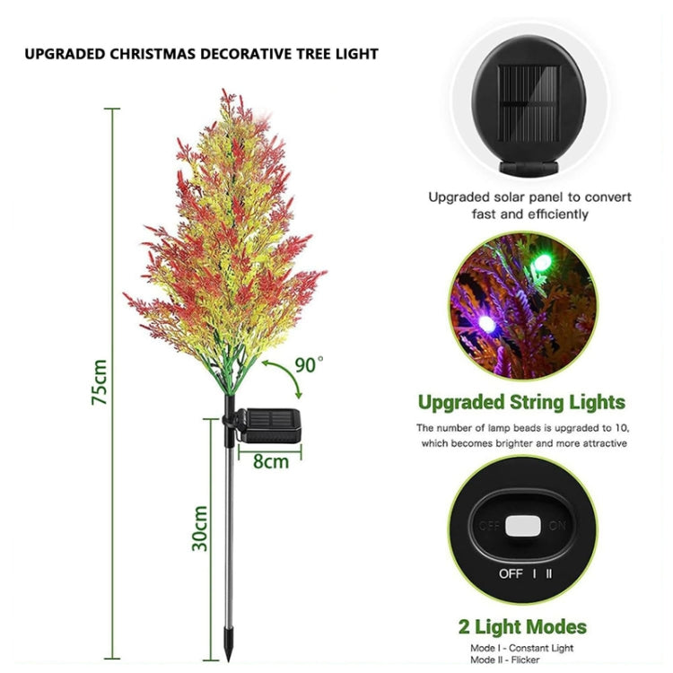 Solar Ground Lamp LED Garden Decorative Landscape Lights Villa Lawn Lights(Christmas Tree) - Solar Lights by buy2fix | Online Shopping UK | buy2fix