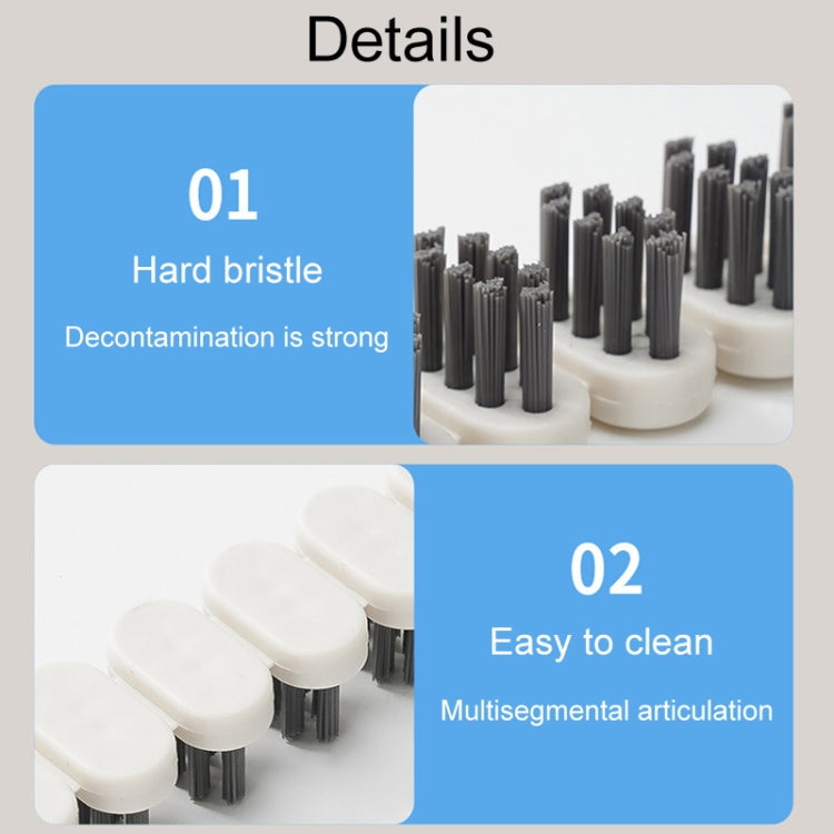 Bathroom Bendable Crevice Brush Household Corner Cleaning Brush(White) - Sponges, Cloths & Brushes by buy2fix | Online Shopping UK | buy2fix