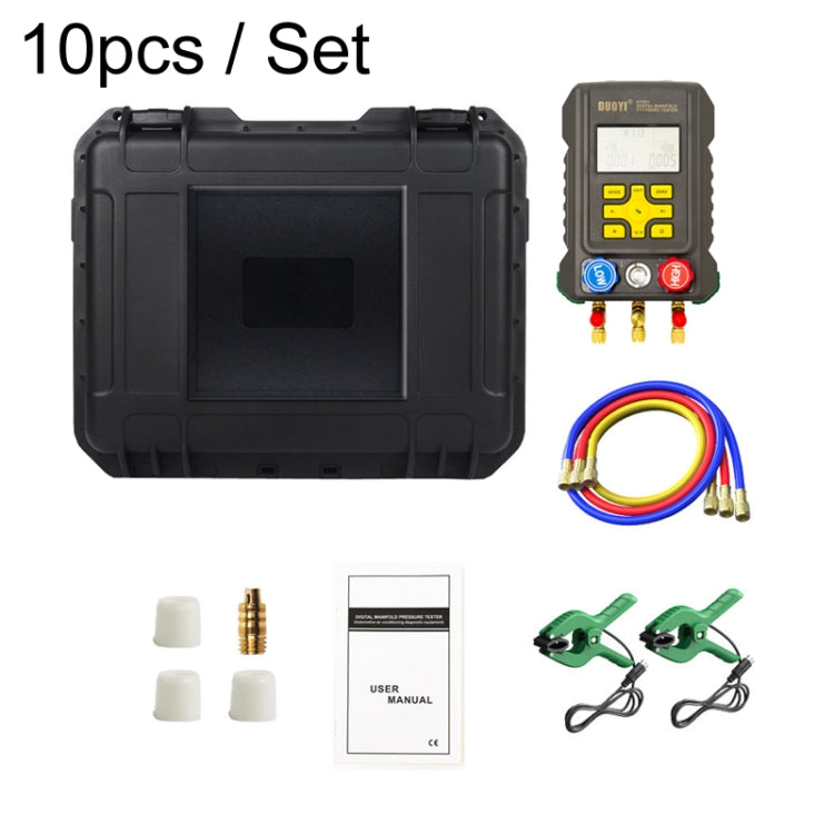 10pcs / Set DUOYI DY521A Car Air Conditioner Repair Fluorine Addition Electronic Refrigerant Meter - Electronic Test by DUOYI | Online Shopping UK | buy2fix