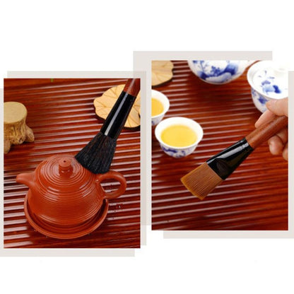 KAMJOVE Tea Tray Cleaning Brush Solid Wooden Tea Tools Brush, Style: A - Cleaning Tools by KAMJOVE | Online Shopping UK | buy2fix