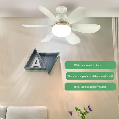 Home Small Fan Light E27 Snail Mouth Suspension Fan Lamp, Size: 520x185mm 40W Matcha Green(Remote Control Without Base) - Electric Fans by buy2fix | Online Shopping UK | buy2fix