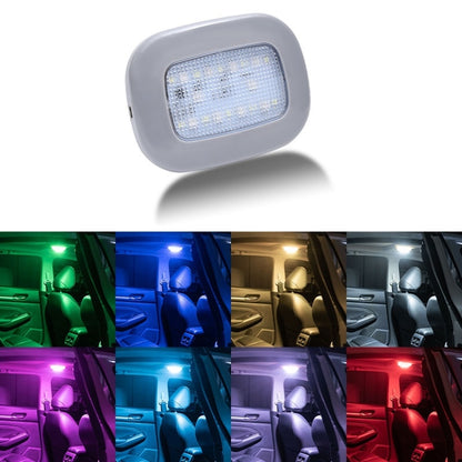 Car USB Charging Strong Magnetic Roof Reading LED Light(Grey) - Dome Lights by buy2fix | Online Shopping UK | buy2fix