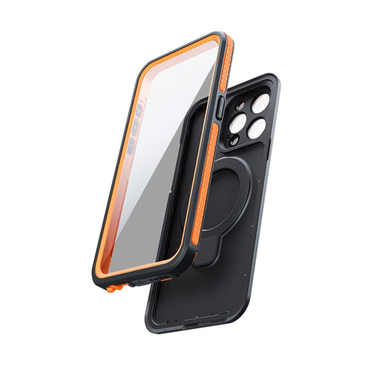 For IPhone 15 Pro Max TELESIN P4-WTP-02 IP68 Waterproof Case Dustproof Diving Magsafe Magnetic Protective Case - iPhone 15 Pro Max Cases by TELESIN | Online Shopping UK | buy2fix