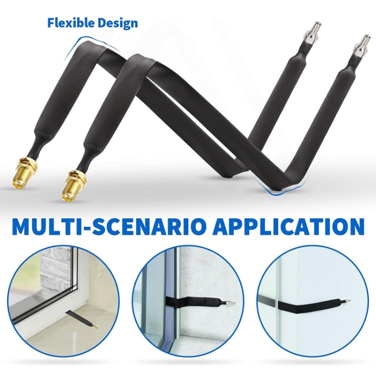 40cm SMA Female To CRC9 Male Flat Over Window Cable RF Coaxial Cable - Connectors by buy2fix | Online Shopping UK | buy2fix