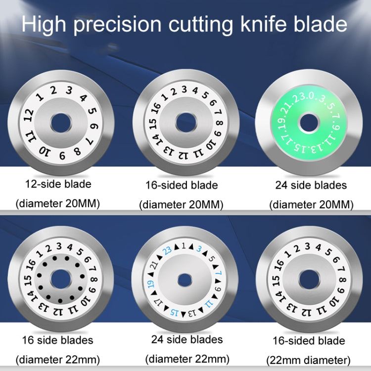 20mm 24 Rotating Surface Fiber Optic Cutting Knife Replacement Tungsten Steel Blade - Lan Cable and Tools by buy2fix | Online Shopping UK | buy2fix