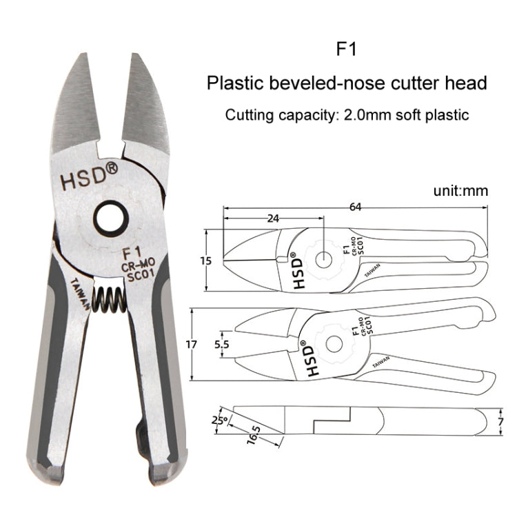 HSD F1 Pneumatic Scissor Blade Cutting Metal Plastic Model Shears Tool - Burin &Cutting Knife by HSD | Online Shopping UK | buy2fix