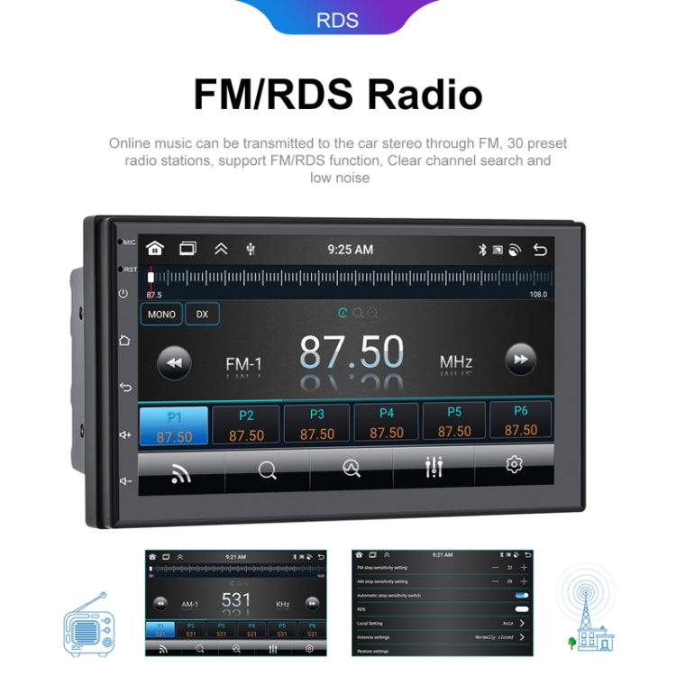 9inch Android 13.0 Dual Butt Universal Wireless Carplay Car Navigation Center Control All-In-One Monitor(Standard) - Car MP3 & MP4 & MP5 by buy2fix | Online Shopping UK | buy2fix