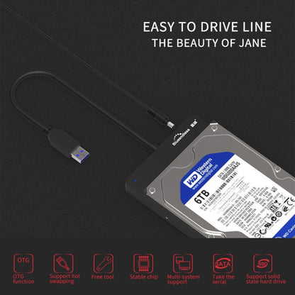 Blueendless US35 USB3.0 To SATA Adapter 2.5 / 3.5-Inch Hard Drive SSD Reader, Spec: Type-C EU Plug - USB to IDE / SATA by Blueendless | Online Shopping UK | buy2fix