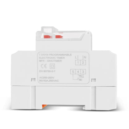 SINOTIMER TM919BK 85-265V AC 30A Programmable Digital Timer Switch Automatic Cycle Timing Controller - Switch by SINOTIMER | Online Shopping UK | buy2fix