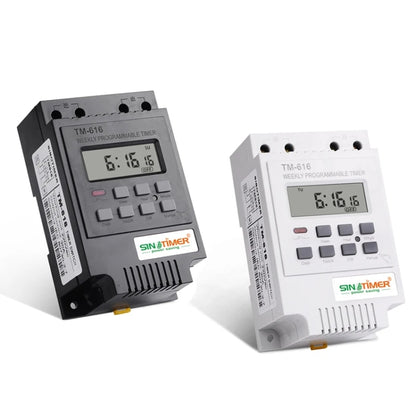 SINOTIMER TM616B-1 110V 30A Weekly Programmable Digital Timer Switch Relay Control - Switch by SINOTIMER | Online Shopping UK | buy2fix