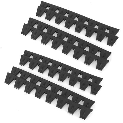 8pcs /Set Car Bumper Serrated Anti-collision Plate Decoration(Carbon Pattern) - Anti Collision Sticker by buy2fix | Online Shopping UK | buy2fix