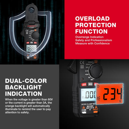 HABOTEST Mini Clamp Multimeter Portable Digital Ammeter - Digital Multimeter by HABOTEST | Online Shopping UK | buy2fix