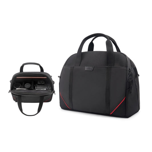 Cwatcun D109 Portable Casual Waterproof Multi-Function Camera Storage Photography Bag, Color: Small Black - Strap Satchel by Cwatcun | Online Shopping UK | buy2fix